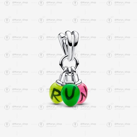 Pandora Stranger Things Glow-in-the-dark Run Dangle Charm - Picture 1 of 2